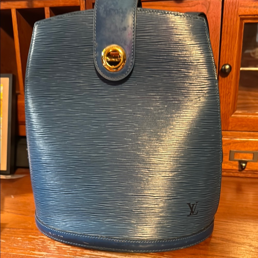 Louis Vuitton Blue Epi Leather Shoulder Bag